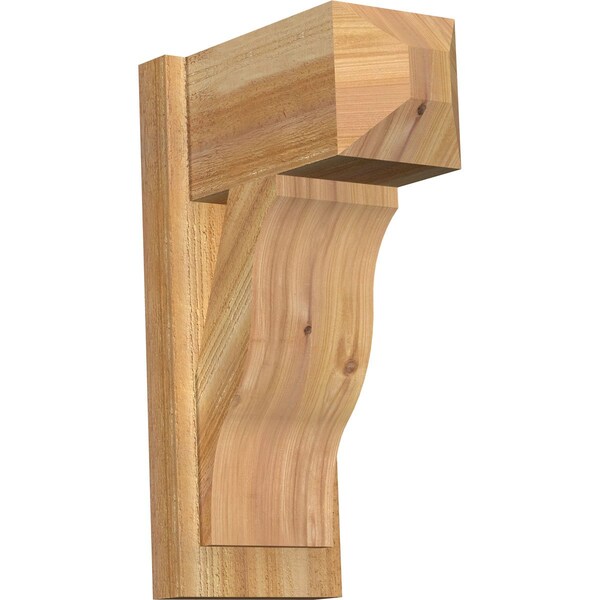 Ekena Millwork Funston Craftsman Rough Sawn Outlooker, Western Red Cedar, 8"W x 14"D x 22"H OUT08X14X22FST04RWR - main